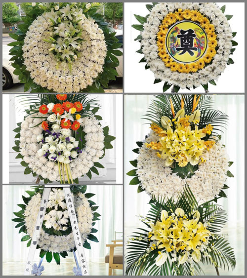 江苏南通启东市合作镇二效镇村花圈速递